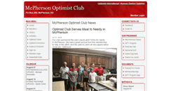 Desktop Screenshot of mcphersonoptimistclub.org