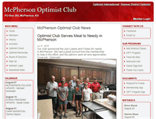 Tablet Screenshot of mcphersonoptimistclub.org
